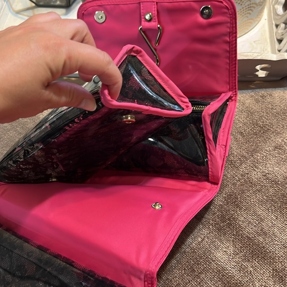 NWT Victoria's Secret Expandable Pink Bag Cosmetic Bag - Picture 4 of 11